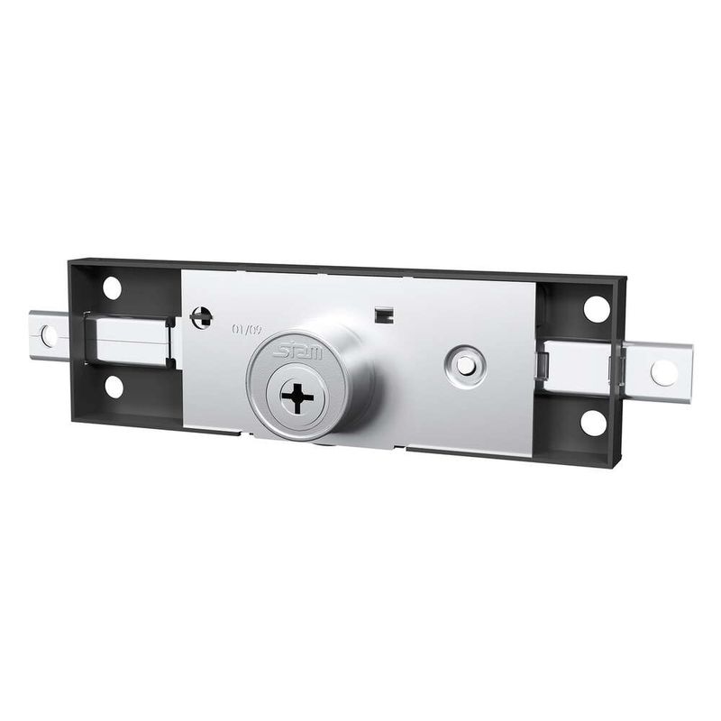 Fechadura-Externa-Porta-de-Enrolar-Tetrachave-1201-Preto-Fosco