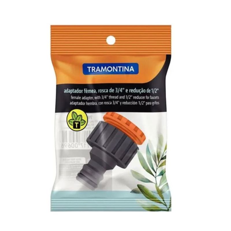 Adaptador-para-Torneira-Femea-Engate-Rapido-1-2--e-3-4--Tramontina