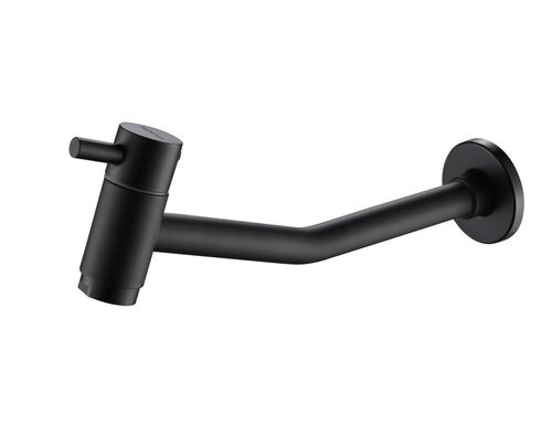 Torneira para Banheiro 1/4V Preto Água Fria