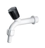 Torneira-para-Tanque-Parede-Curta-Plastico-Branca