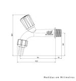 Torneira-para-Tanque-Parede-Curta-Plastico-Branca