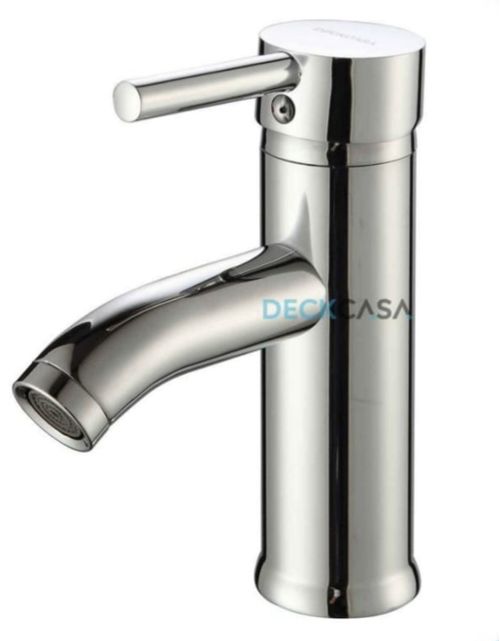 Monocomando para Banheiro Mesa Bica Baixa Cromado Redondo 17cm