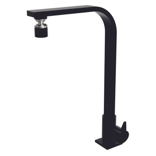 Torneira para Cozinha Mesa 1/4V Bica Alta Preto Vite