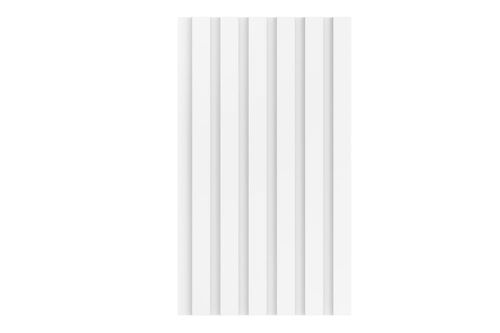 Painel Ripado MDF Resistênte à Umidade Branco Max cx c/ 6 Pçs 0,75m2