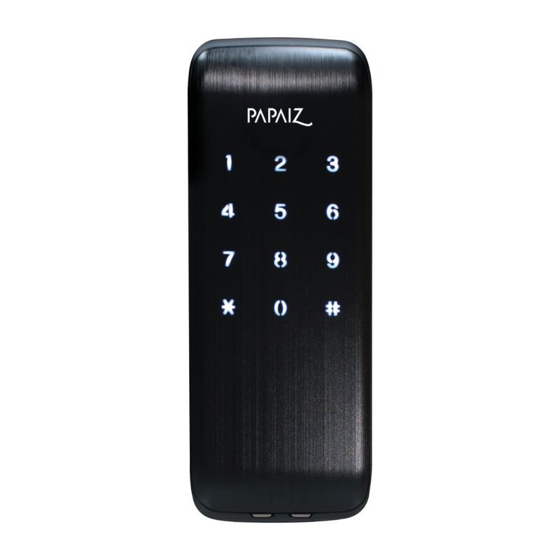 Fechadura-Digital-de-Sobrepor-com-Senha-Papaiz-SL125-Preto