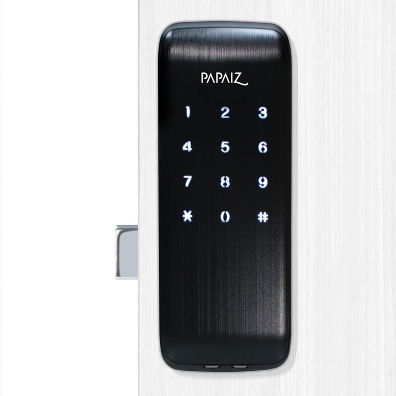 Fechadura-Digital-de-Sobrepor-com-Senha-Papaiz-SL125-Preto