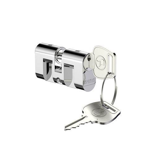 Cilindro com Parafuso Py para Fechadura Papaiz 02 Chaves 50mm Cromado
