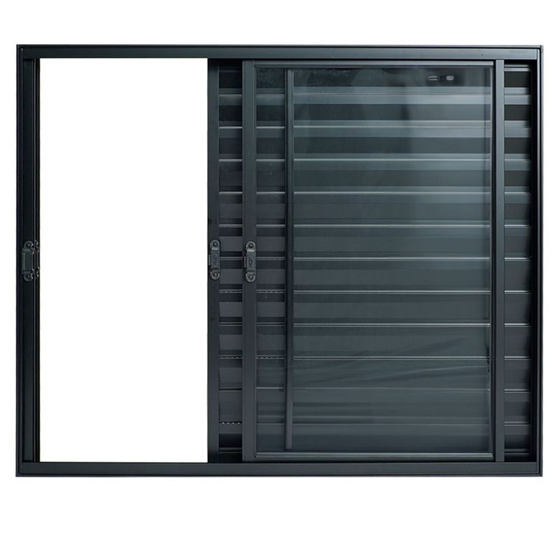 Veneziana-3-Folhas-sem-Grade--Aluminio-Preto-100x150cm