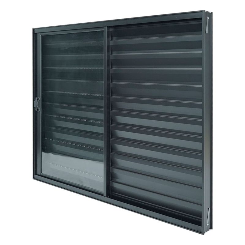 Veneziana-3-Folhas-sem-Grade--Aluminio-Preto-100x150cm