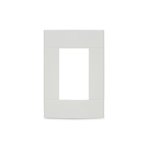 Placa 3 Postos 4x2 sem Suporte Branca Lunare