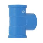 Te-Soldavel-com-Bucha-de-Latao-Azul-PVC-25mm-x-1-2--Plastilit