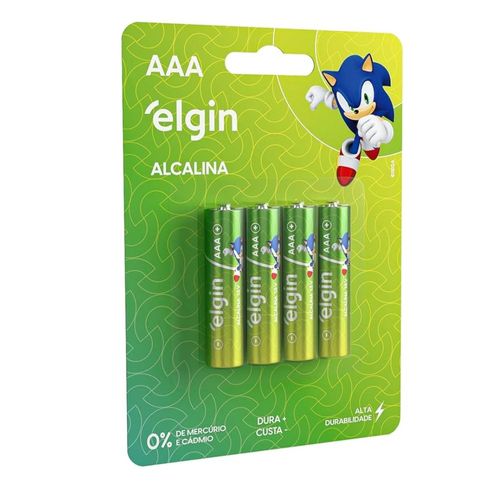 Pilha Alcalina 1.5V Tipo AAA Blister com 4 unidades
