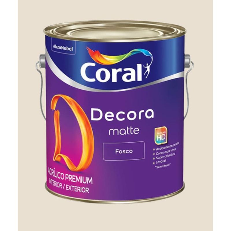 Tinta-Premium-Acrilica-Fosco-Decora-Algodao-Egipcio-36L-Coral