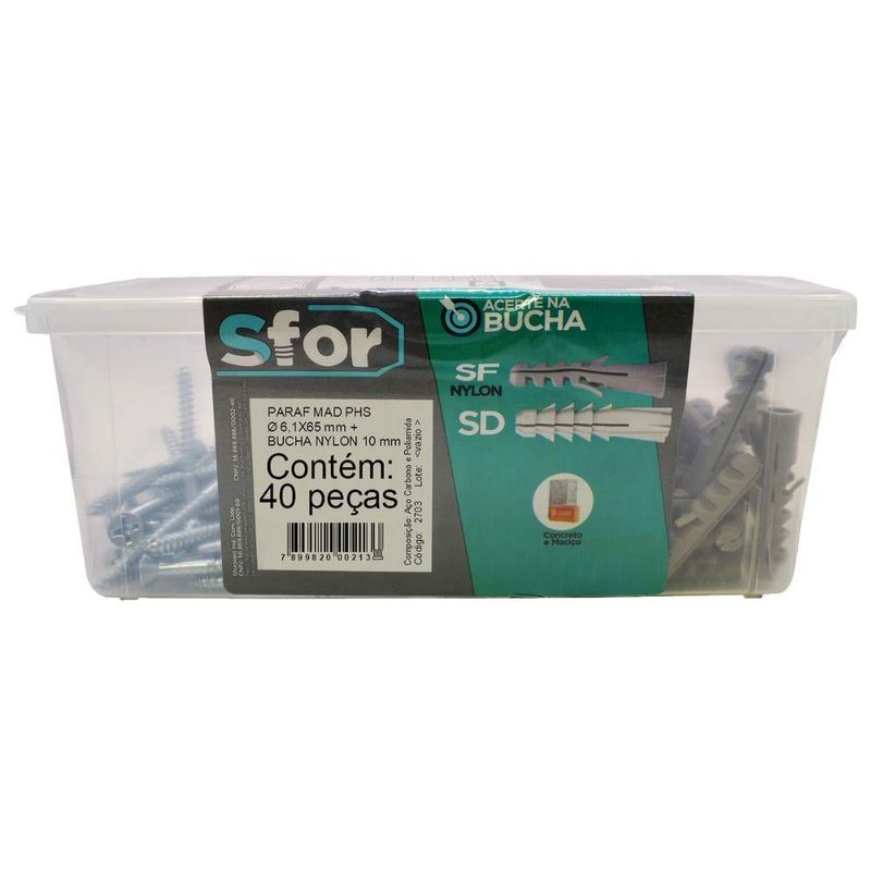 Parafuso-Madeira-Cabeca-Chata-Philips-61x65mm-com-Bucha-10mm-40-pecas