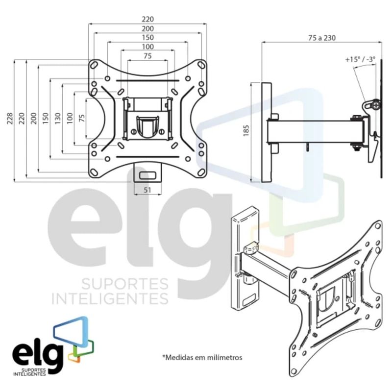 Suporte-para-TV-Multiarticulado-de-Parede-15--a-58--FULL20-Preto