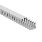 Canaleta-sem-Adesivo-para-Painel-50x50mm-Ranhurada-PVC-Cinza-2-Metros