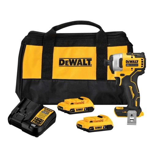 Parafusadeira de Impacto Atomic 1/4" 20V 2Baterias DCF809D2-BR Dewalt