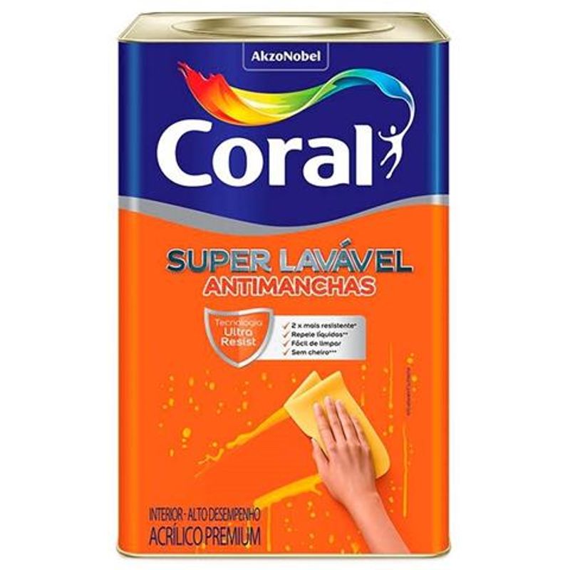 Tinta-Premium-Acrilica-Fosco-Super-Lavavel-Branco-18L-Coral
