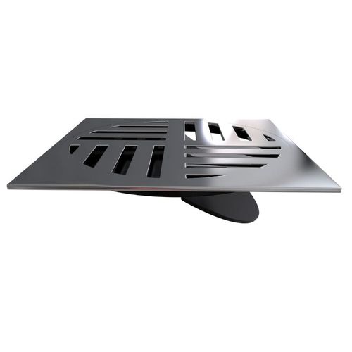 Grelha Quadrada Fecho Automático Max ABS Cromada 15cm DN150 Estrela