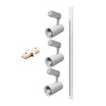 Kit-Trilho-Branco-com-3-Spots-LED-7W-490-Lumens-Luz-Branca