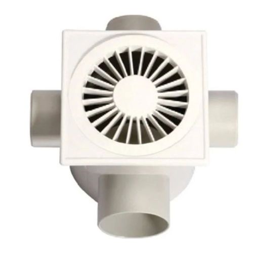 Caixa Sifonada com Grelha Quadrada Branca 100 x 100 x 50mm Luconi