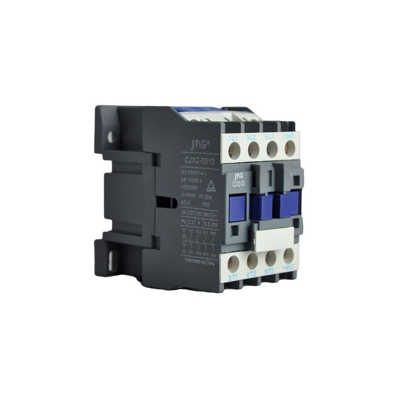Contator-Tripolar-JX2-1NA-25A-AC3-Bobina-220V-Jng