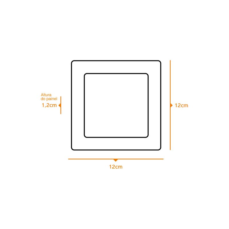 Painel-de-LED-Embutir-Slim-6W-12x12cm-410-Lumens-Luz-Amarela