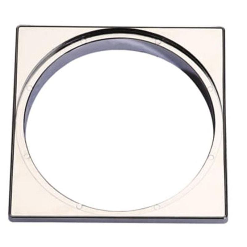 Porta-Grelha-Quadrado-para-Grelha-Redonda-PVC-Cromado-DN100-Luconi