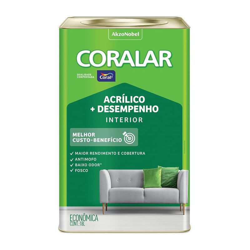 Tinta-Economica-Acrilica-Fosco---Desempenho-Gelo-18L-Coralar
