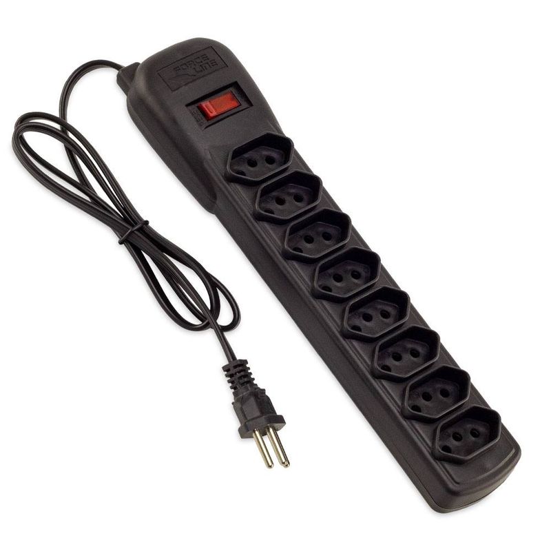 Filtro-de-Linha-com-8-tomadas-10-Amperes-cabo-com-80cm-Preto