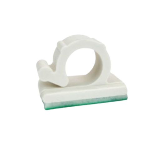 Clip Adesivo 13mm Branco Sforplast 25 Peças