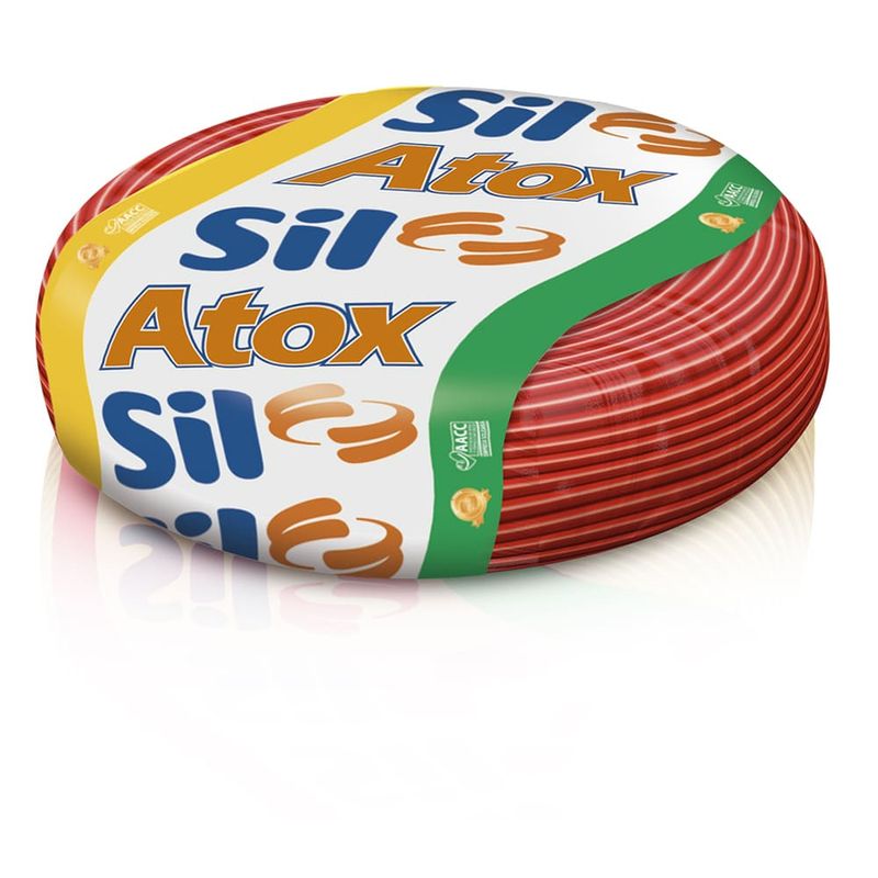 Cabo-Flexivel-Atox-15mm²-750V-Vermelho-Sil-100-Metros