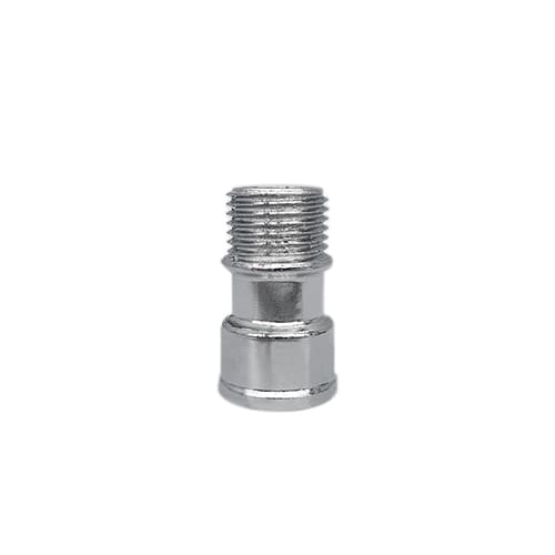 Prolongador Curto Macho Fêmea Roscável Zamac Cromado 1/2" Garden