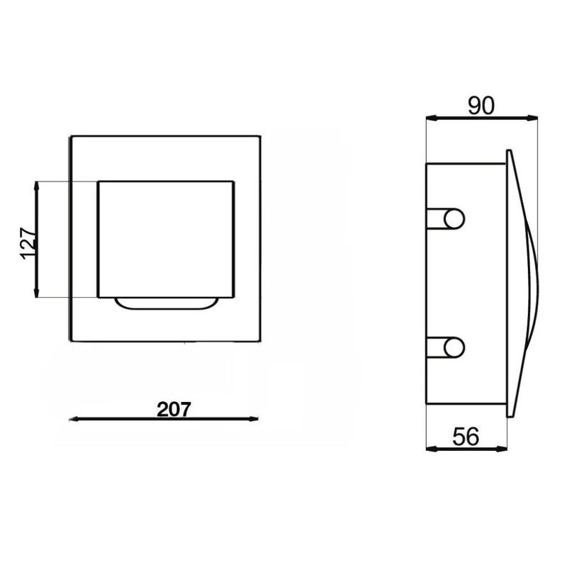 Quadro-PVC-Disjuntor-Embutir-sem-Barramento-para-8-Disjuntores-Branco