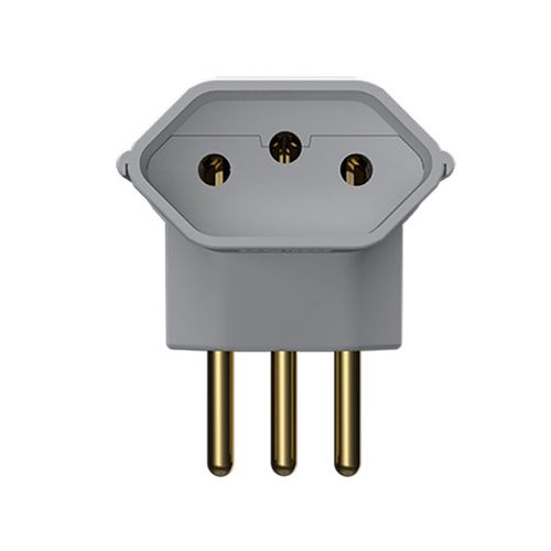 Benjamim com 2 saídas 2P + T 10 Amperes 250V Branco