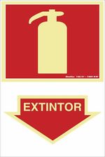 Placa-Contra-Incendio-Extintor-20x30cm-em-PVC-Fotoluminescente