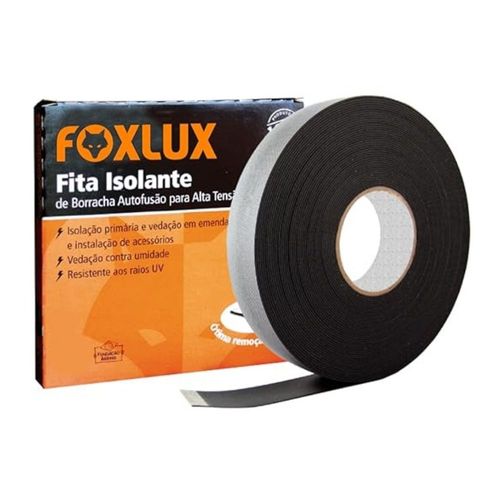 Fita Isolante Alta Fusão 19mm X 0,76mm Foxlux 10 Metros