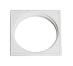 Porta-Grelha-Quadrado-para-Grelha-Redonda-PVC-Branco-DN100-Luconi