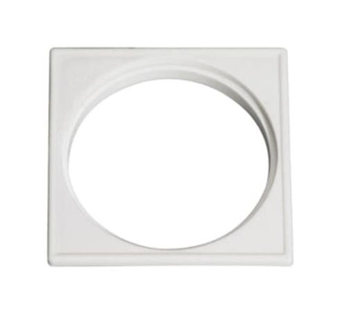 Porta Grelha Quadrado para Grelha Redonda PVC Branco DN100 Luconi