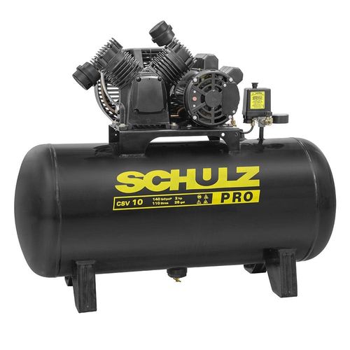 Compressor de Ar PRO CSV 110L 10pés 140LBS 2HP 220V SCHULZ