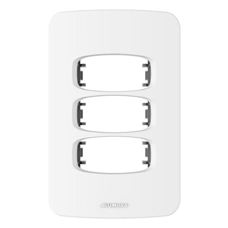 Placa-3-Postos-4x2-com-Suporte-Branca-Gracia