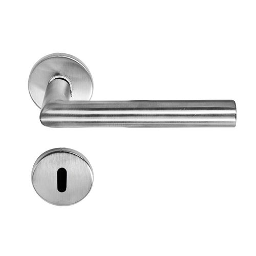 Fechadura Interna Roseta Redonda Elle 40mm Inox Escovado
