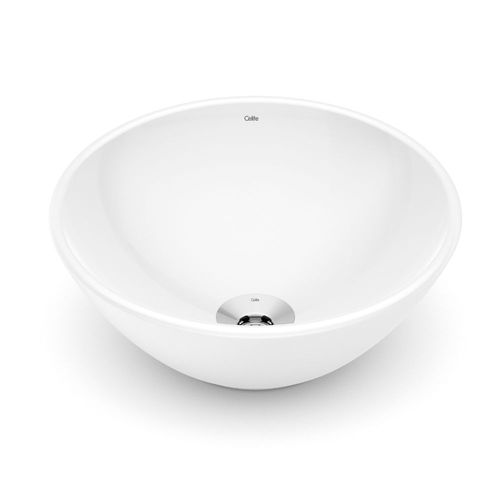 Cuba de Apoio Redonda Branca 35cm Louça Celite R1 Basic