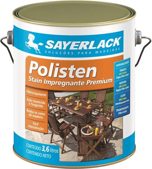 Stain Acetinado Polisten Imbuia 3,6L Sayerlack