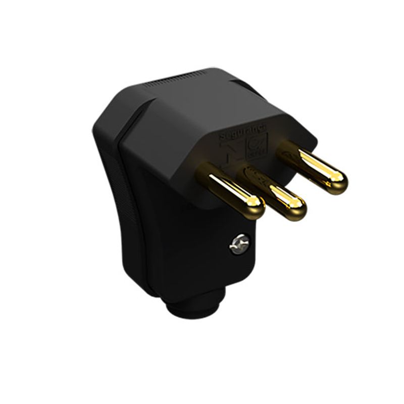 Plugue-Movel-90°-Prensa-Cabo-2-Polos---Terra-20-Amperes-250V-Preto