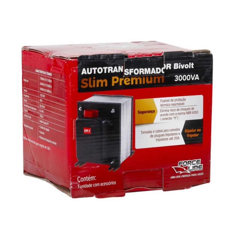 Autotransformador-3000VA-Slim-Premium-Tripolar-com-Fusivel-de-Protecao