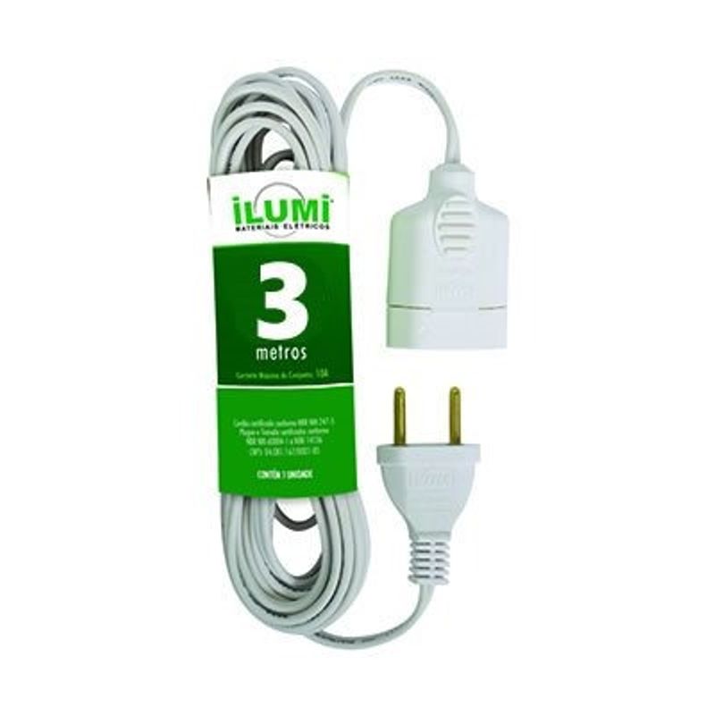 Cordao-Prolongador-Paralelo-2-Polos-3-metros-x-075mm-10-Amperes