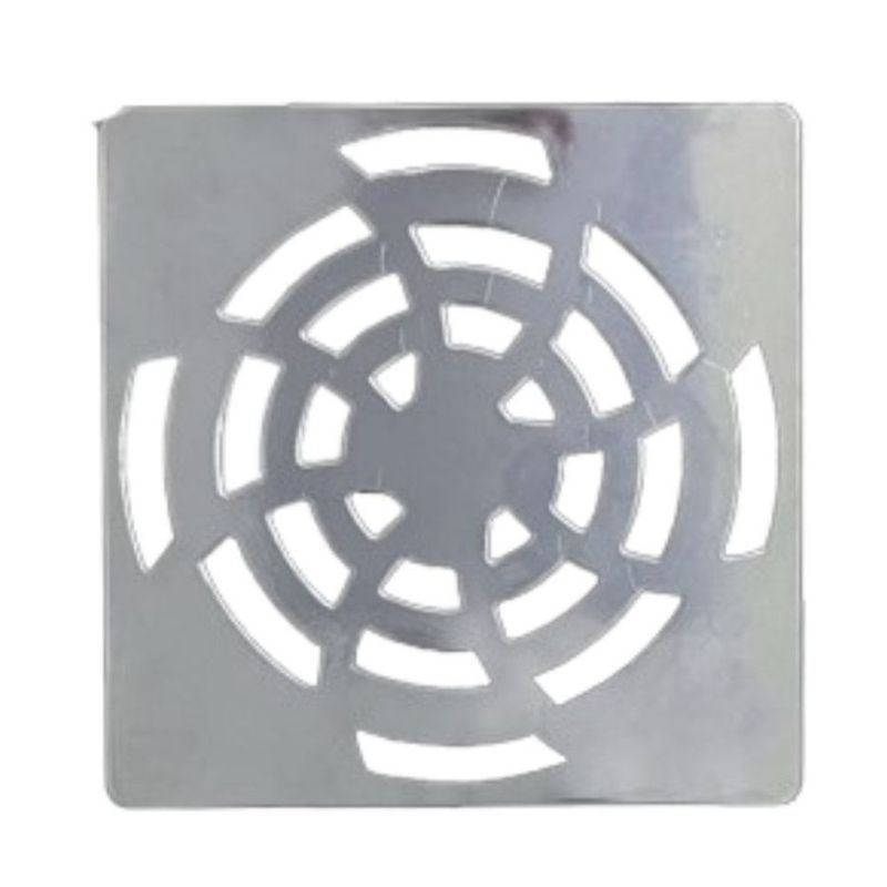 Grelha-Quadrada-PVC-Cromada-DN100-Luconi