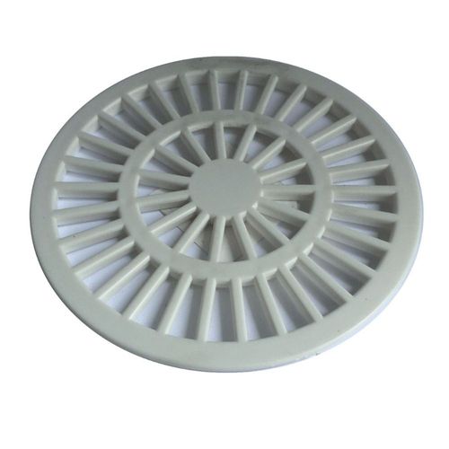 Grelha Redonda PVC Branca 15cm DN150 Luconi
