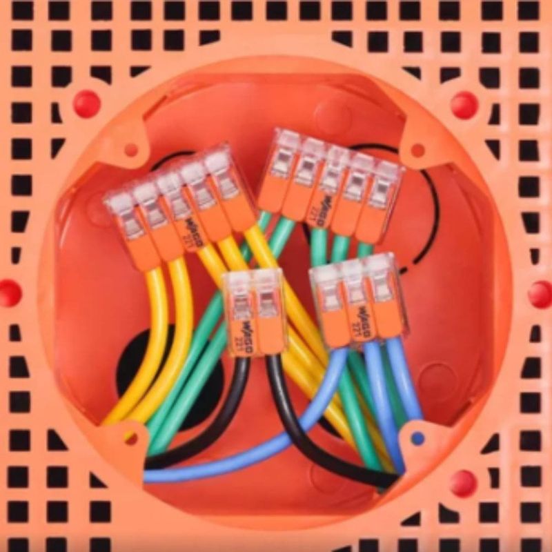 Conector-Emenda-2-Polos-ate-6mm²-41A-IP20-Wago-Caixa-com-50-Pecas